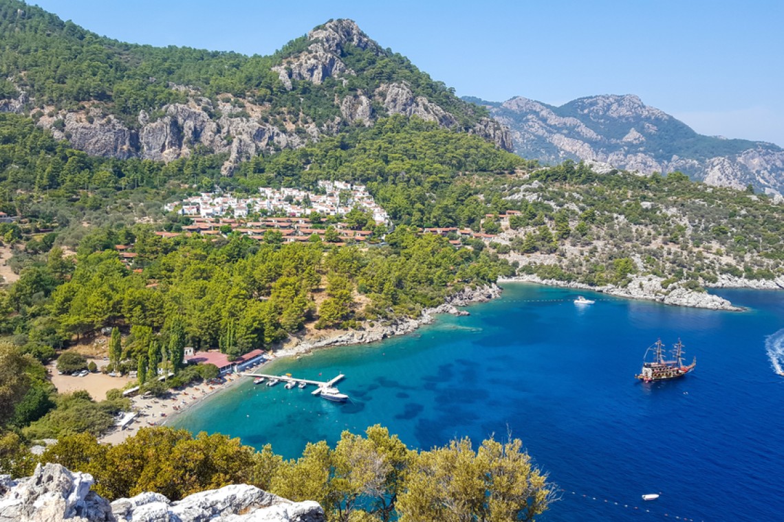 Beautiful,View,Of,The,Amos,Bay.,Marmaris,,Turkey.,Horizontal,Panorama